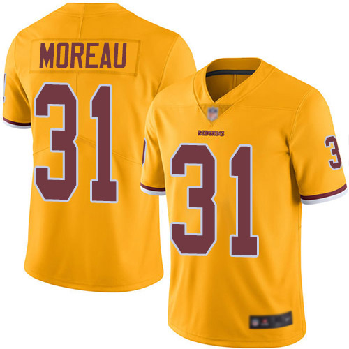 Washington Redskins Limited Gold Men Fabian Moreau Jersey NFL Football #31 Rush Vapor Untouchable->washington redskins->NFL Jersey